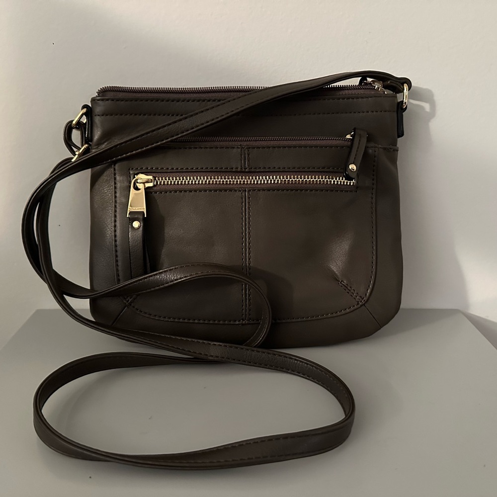 "Tignanello" Women's Long Brown Shoulder Bag